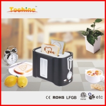 Hot selling lovely and cute 2 slice logo toaster with detachable and fixed function