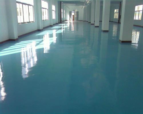 Scratch resistant epoxy self-leveling floor