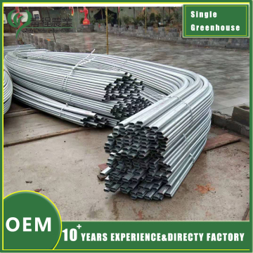 Oval Steel Pipe Single Span Greenhouse