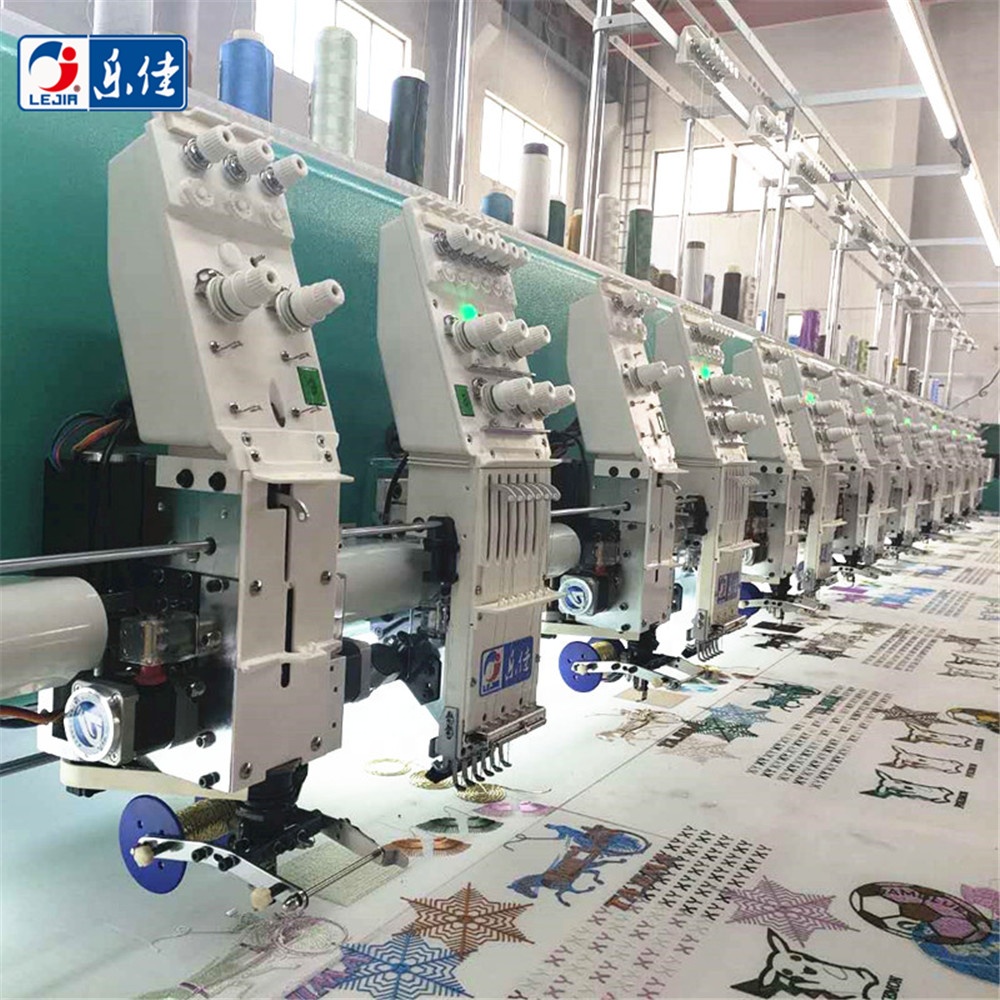 High speed 20 heads taping/coiling mixed embroidery machine for sale