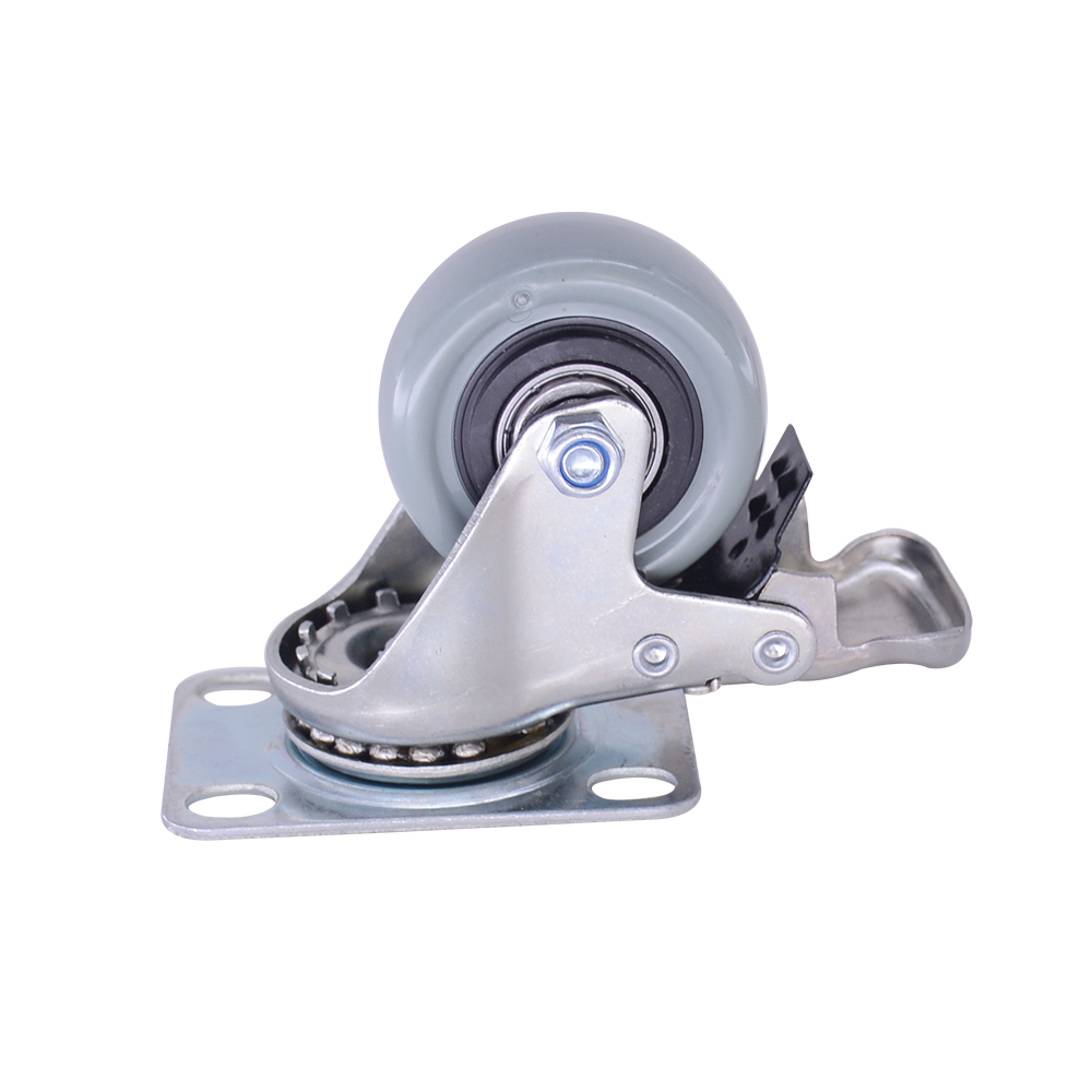 Nội thất 2 inch PVC Caster với phanh 50mm