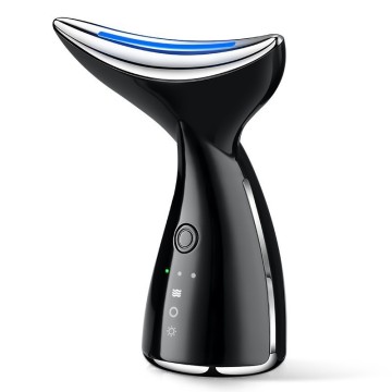 USB and Battery-Powered Fish Tail Photon Therapy Beauty Device with EMS Microcurrent Electric Face Massager