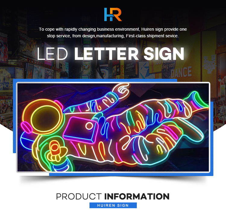 Custom LED Flex NEON letters sign multi-color Signle color RGB