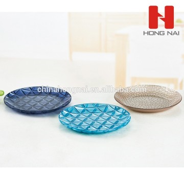 2017 new design plastic dish with painting,picnic dish,dish for wedding party