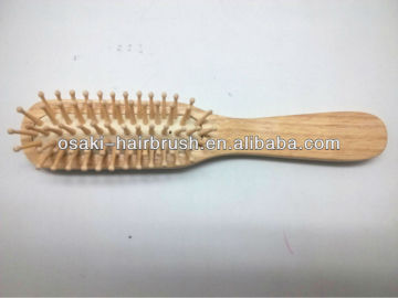 straight wooden hair brush