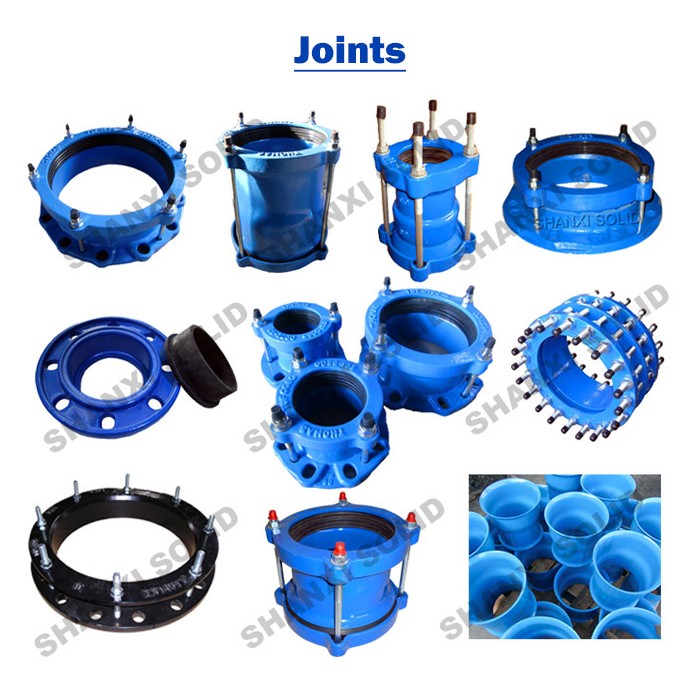 Ductile iron wide range flange adaptor for PE pipe