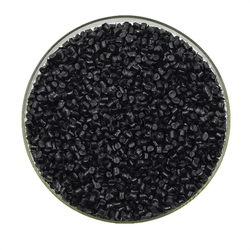 Yarn using in-situ polyamide 6 R.V2.45 black particles