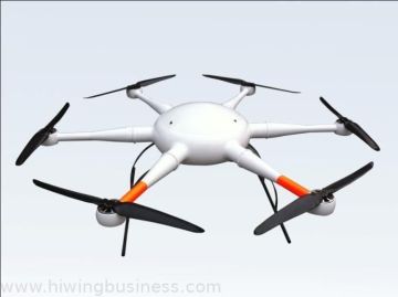 Six-rotor Rotary Wing Uav Lithium Battery Powered For Civilian