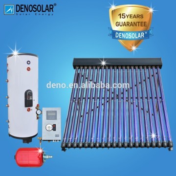 Split Pressurized Heat Pipe Solar Collector