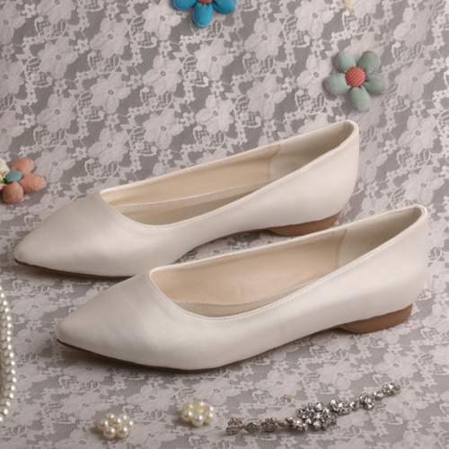 Bridal Flats Elfenbein Spitz