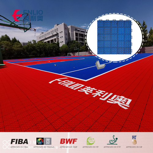 Interlock Tiles Outdoor Sports Plastic Flooring Tegels