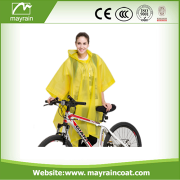 Adult Disposable Poncho Yellow Rain Poncho