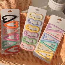 Ice Cream Color Girl Simple Heart Shape Hair Clip