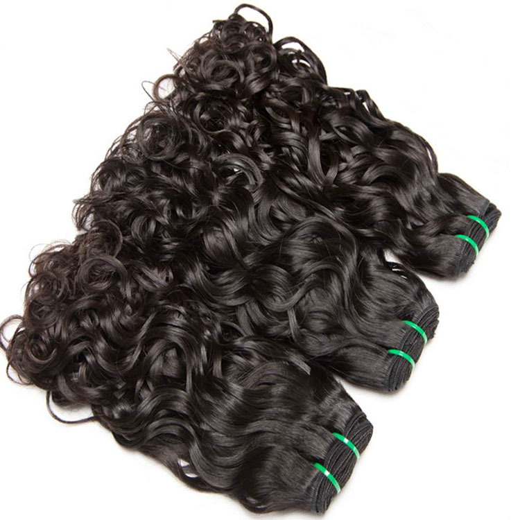 7a grade Indian hair water wave  human hair bundles