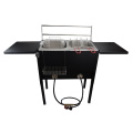 Outdoor Gas Deep Fryer With Two Side Shelves