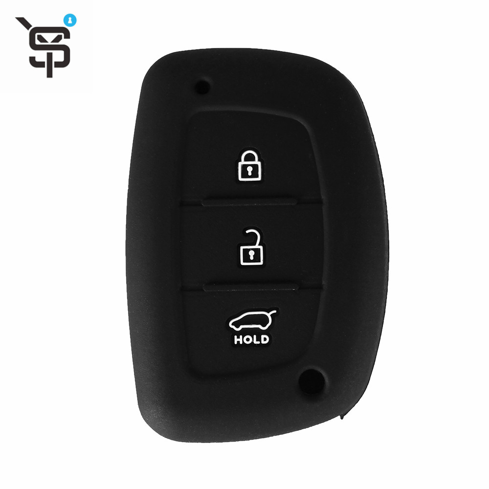 remote car key case for Hyundai 3 button silicone key shell