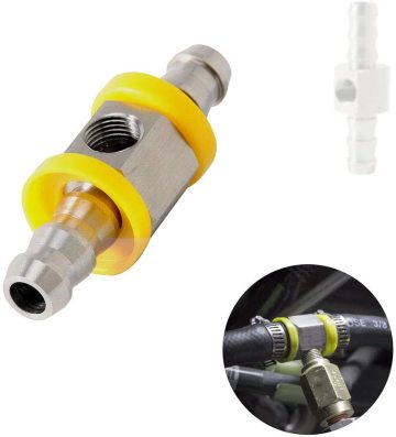 T-Fitting 3/8" Fuel Line Fuel Pressure Adapter