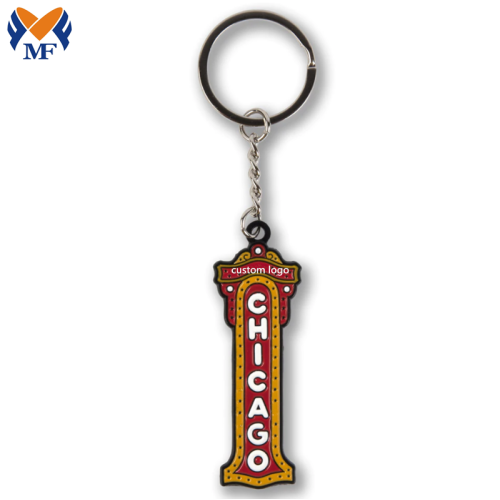 ของขวัญของที่ระลึก Metal Custom Chicago Theater Keychain