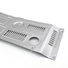 Media refrigerator bottom panel