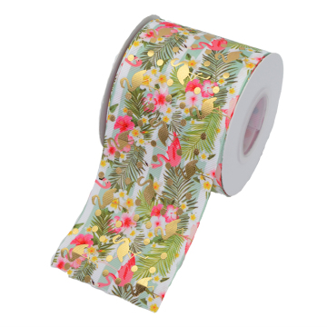 Wholesale Custom Grosgrain Ribbons with Logo 75mm for Packaging and Hair Bows