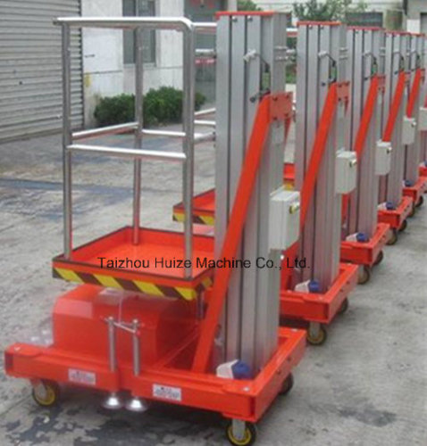 High-Quality Single-Mast Aluminum Lifter with Small Size Light Weight Telescoping Structure