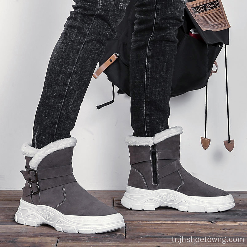 Erkekler Kış Sıcak Rahat Ayakkabılar Bilek Kar Botları
