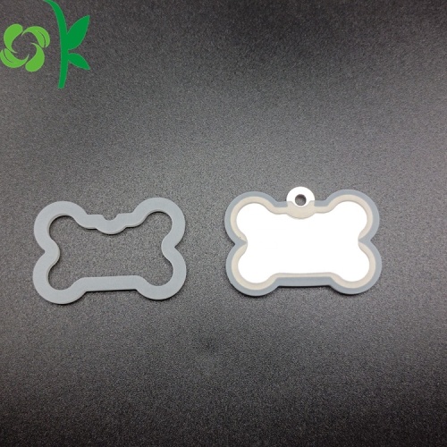 Stock Glow In the Dark Tag per animali domestici in silicone