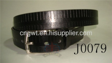 Mens Black Pu Belt Plain Dress Jeans Belt?