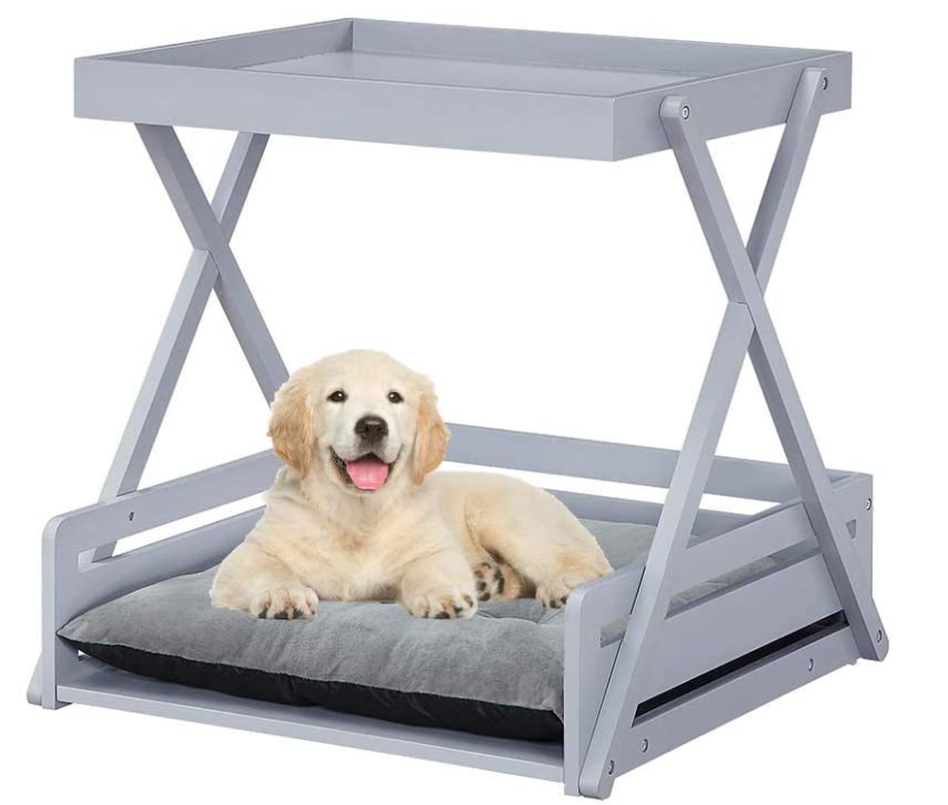 Pet Dog Bed Frame With Removable Cushion