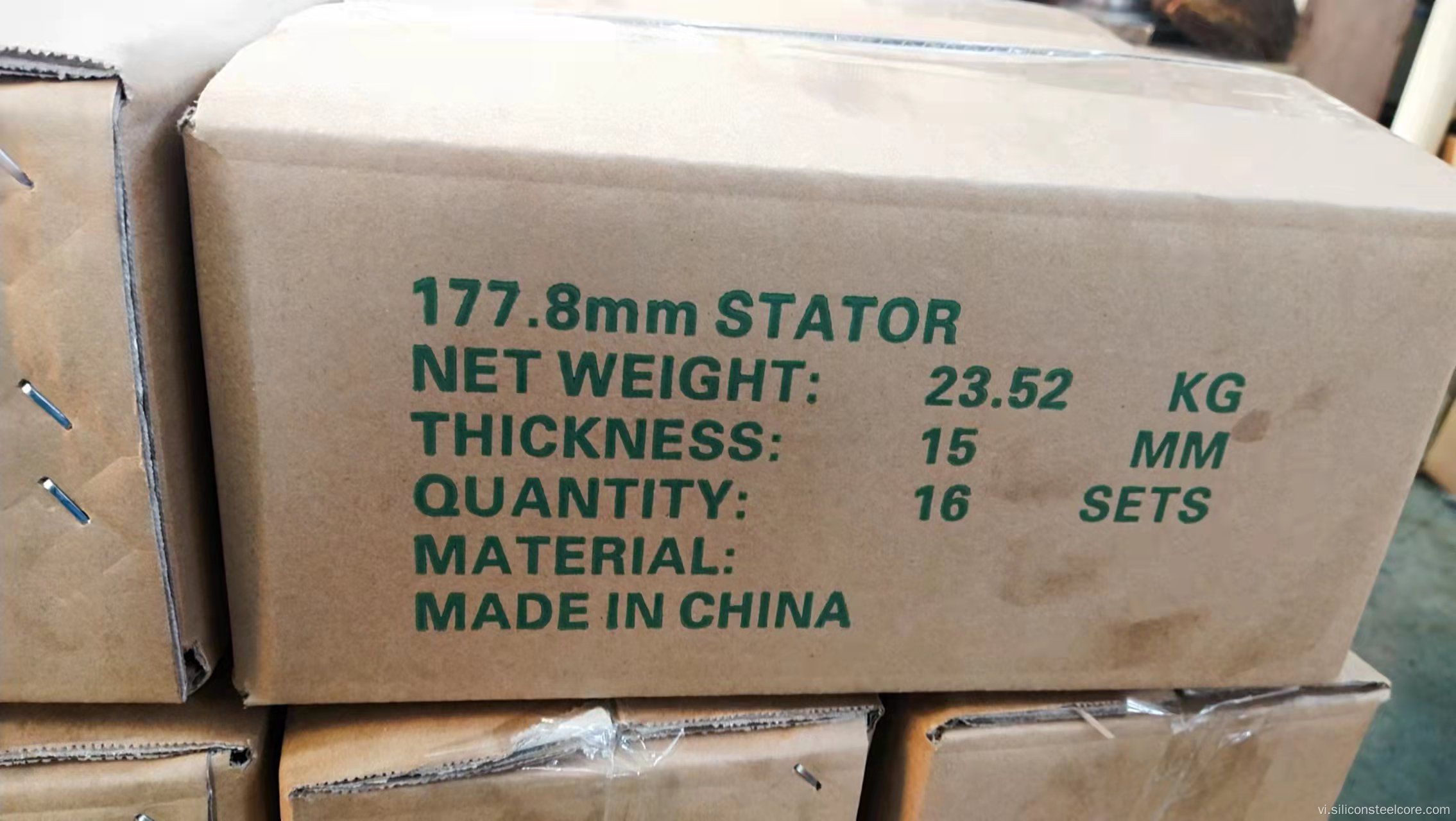 Stato và rôto động cơ được đặt 172mm