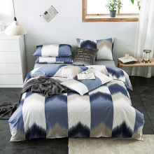 Conjuntos de cama de estilo británico de algodón de cuadrícula baratos