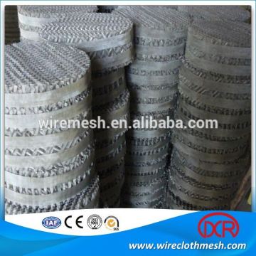 Corrugated wire gauze tower packing