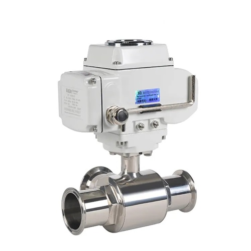 2 Inch 3 Way Sanitary Electric Ball Valve