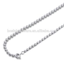 Papular High Quality Metal Iron Faceted Ball Chain With Lobster