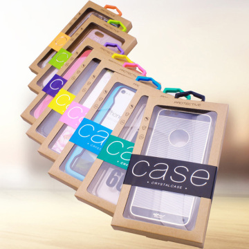 Phone Case Packaging Kraft Box with Clear Window