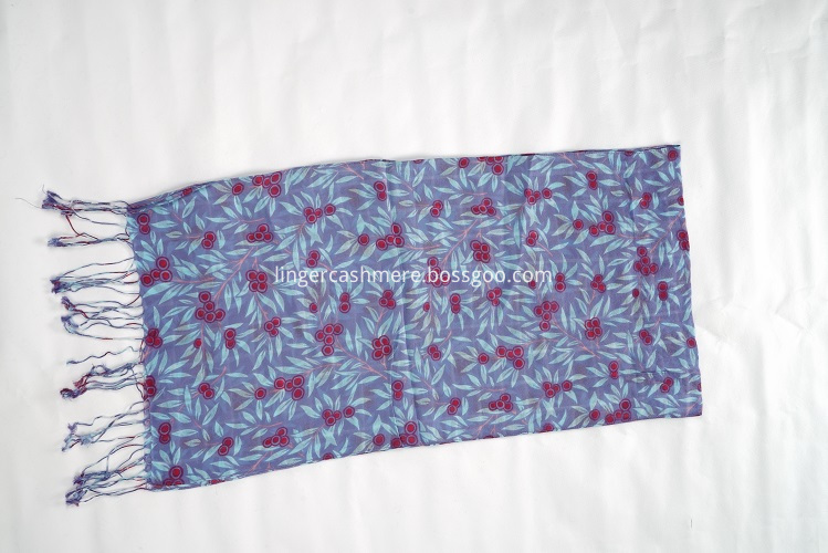 Custom Flower Pattern Scarf