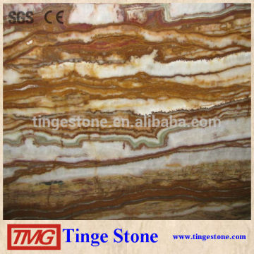 Golden Silk Onyx Marble For Countertop