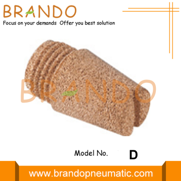 Sintered Bronze Pneumatic Solenoid Valve Silencers Mufflers