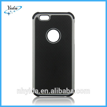 grey plastic + silicone rugged case for iphone6