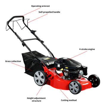 Gasoline Lawn Mower with Engine Hand Push