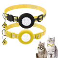 Cool Airtag Cat Collar med Bell Breakaway Buckle