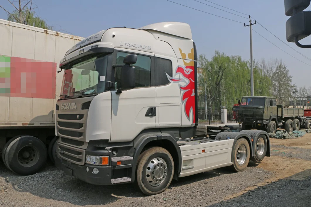 10 Wheel Euro 5 Used Tractor Truck Scania R450 6X2 6X2r Cargo Truck for Sale