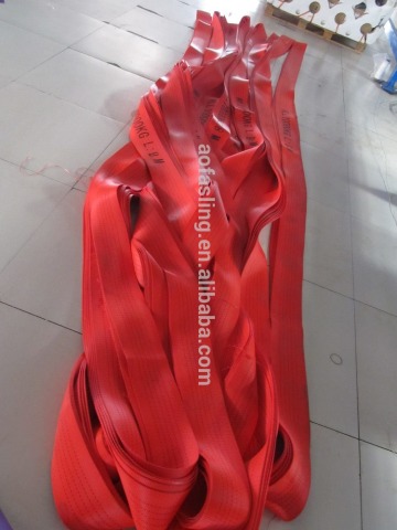 Polyester webbing lifting cargo net