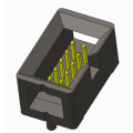 Cabecera de caja de 2,54 mm con conector de poste