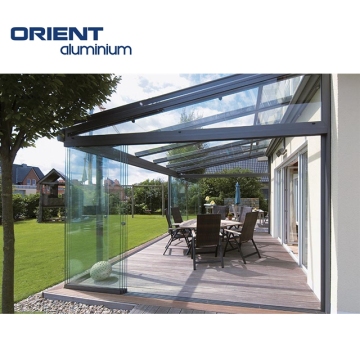 Aluminium Frame Patio Enclosure with Garden Glass Roof Veranda