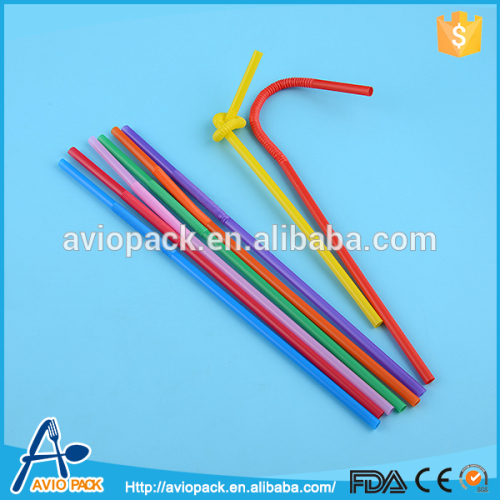 PP plastic safe low price disposable folding straws to cool drink
