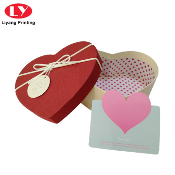 Heart Shape Paper Gift Box For Chocolate Packing