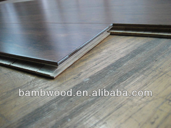 Black Coffee Engineered Strand Woven Bamboo Flooing from China