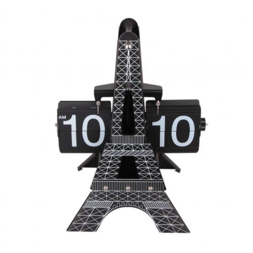 Horloge Flip Mode Tour Eiffel sur Table