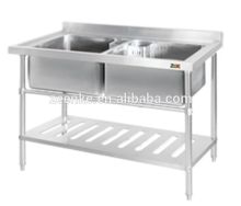 Two Compartments Stainless Steel Sinks